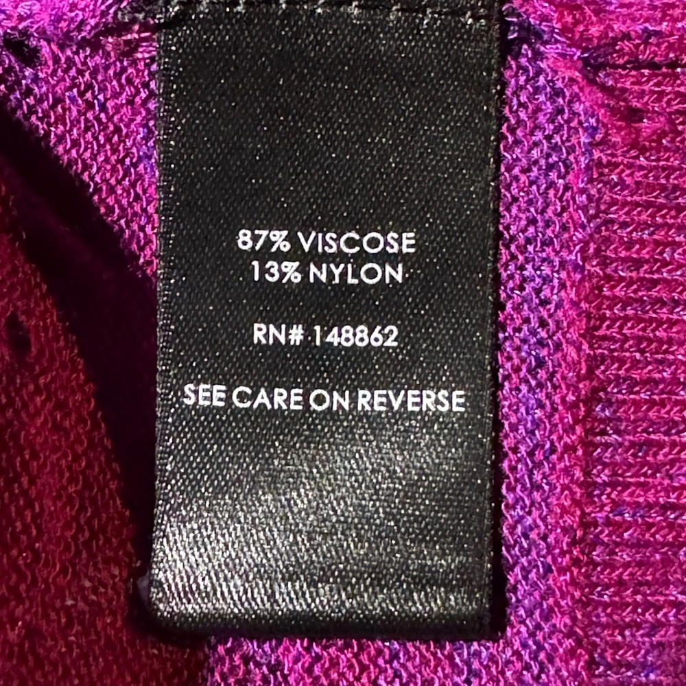 Torrid Long Purple Cardigan Sweater with 3 Button Closure Front Size 1 (14-16) - Picture 6 of 8